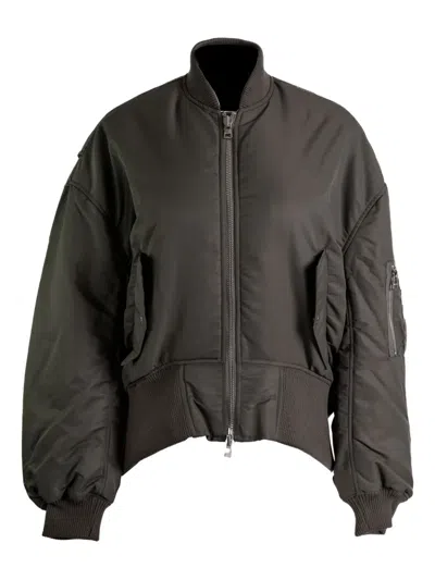 Jw Anderson Zip-fastening Bomber Jacket In Gray