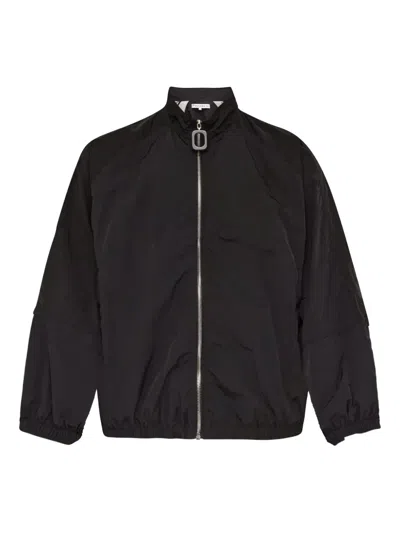 Jw Anderson Zip-fastening Raglan-sleeve Bomber Jacket In Black