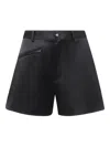 Jw Anderson Zip-pocket Tailored Shorts In Black