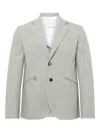 Jw Anderson Zip-pocket Two-button Blazer In Gray