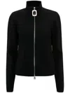 Jw Anderson J. W. Anderson Fitted Zip-up Cardigan In Black