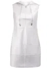 Jw Anderson Zipped Hoodie Mini Dress In Grey