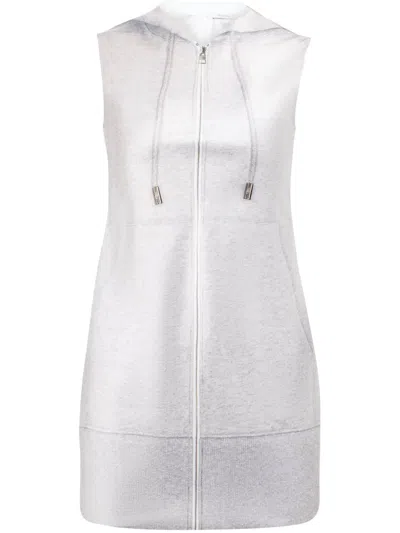 JW ANDERSON ZIPPED HOODIE MINI DRESS