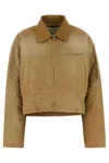 Jw Anderson Camel Cotton Padded Jacket