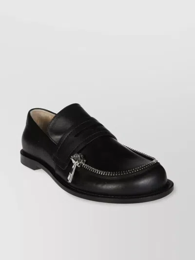 Jw Anderson Zippered Round Toe Loafers