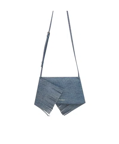 Jw Anderson Zippered Shoulder Bag In Blue