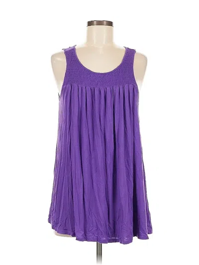 Pre-owned Jw (jw Style) Sleeveless Blouse In Purple