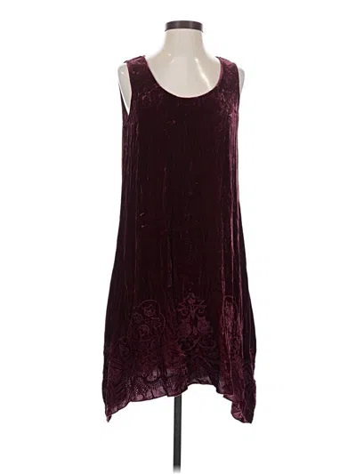 Pre-owned Jw Los Angeles Cocktail Dress In Burgundy