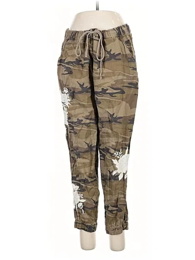 Pre-owned Jw Los Angeles Linen Pants In Green