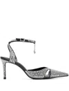 Jw Pei 85mm Haidi Pumps In Silver