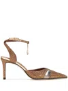 Jw Pei 85mm Haidi Pumps In Brown
