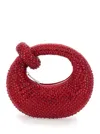Jw Pei Abacus Artificial Crystal Mini Top Handle Bag In Red