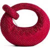Jw Pei Abacus Artificial Crystal Mini Top Handle Bag In Red
