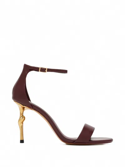 Jw Pei Alivia Ankle-strap Sandals In Burgundy
