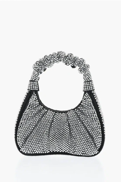 Jw Pei All-over Strass Satin Gabbi Mini Hobo Bag
