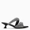 Jw Pei Black Sara Mule With Crystals In Black