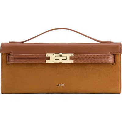 Jw Pei Bria Faux Suede Top Handle Bag In Pink