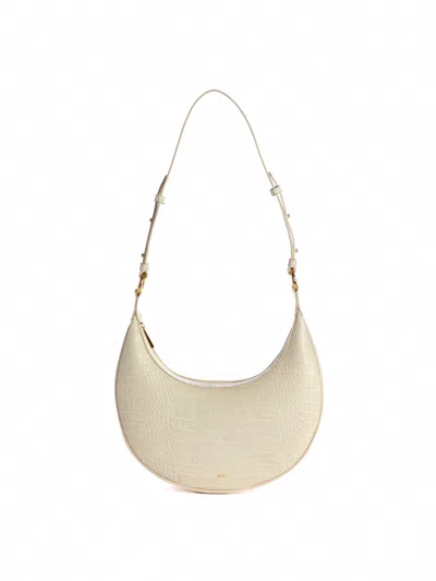 Jw Pei Carly Saddle Bag In Ivory Croc