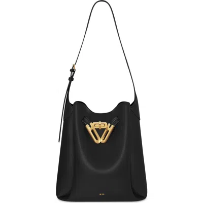Jw Pei Charlene Double Buckle Shoulder Bag In Black