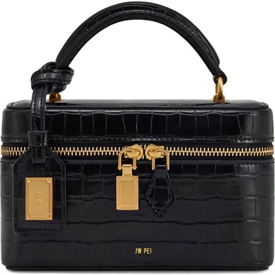 Jw Pei Cleo Faux Leather Top Handle Train Case In Red