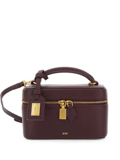 Jw Pei Cleo Logo-plaque Pebbled-effect Tote Bag In Brown