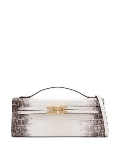 Jw Pei Croc-embossed Cross Body Bag In White