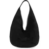 Jw Pei Dara Faux Suede Hobo Bag In Black