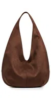 Jw Pei Dara Faux Suede Hobo Bag In Brown