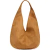 Jw Pei Dara Faux Suede Hobo Bag In Yellowish Brown