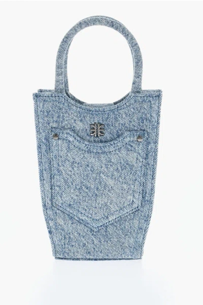 Jw Pei Denim Fei Phone Bag With Breast Pocket