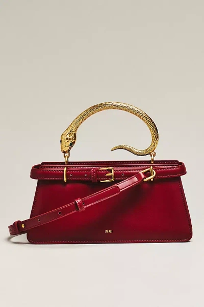 Jw Pei Elena Snake Top Handle Bag In Purple