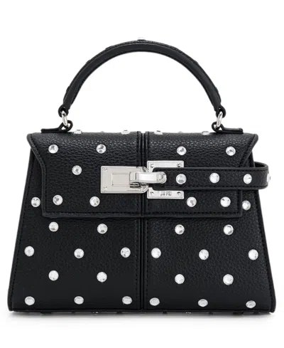 Jw Pei Elise Artificial Crystal Top Handle Bag In Black
