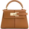 Jw Pei Elise Faux Leather Top Handle Bag In Brown
