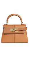 Jw Pei Elise Top Handle Bag Brown Brown In Brown