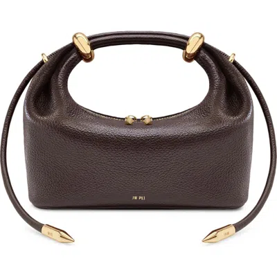 Jw Pei Ellie Metal Ring Clutch In Brown