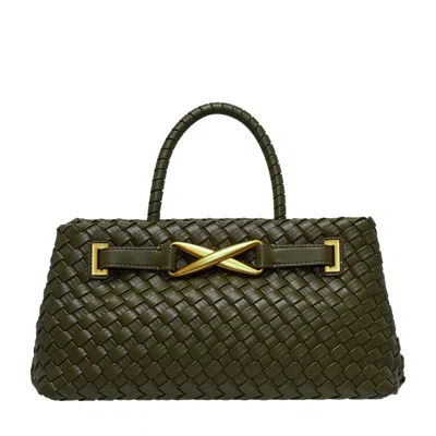 Jw Pei Elora Woven Tote Bag In Green