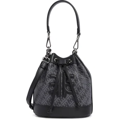 Jw Pei Fei Bucket Bag In Iron Black