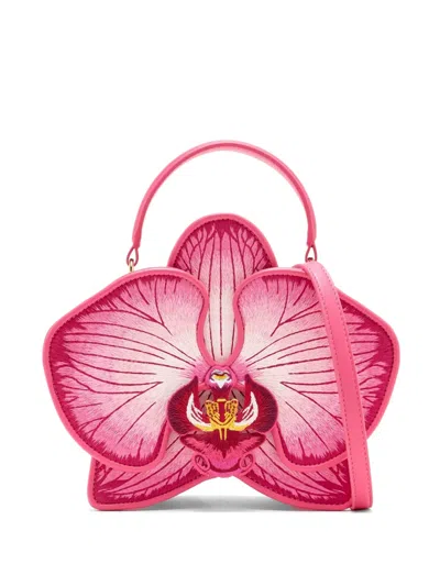 Jw Pei Flora Orchid-embroidered Tote Bag In Pink