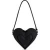 Jw Pei Francisca Faux Leather Heart Crossbody Bag In Black