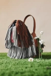 Jw Pei Fringe Dog Shoulder Bag In Brown