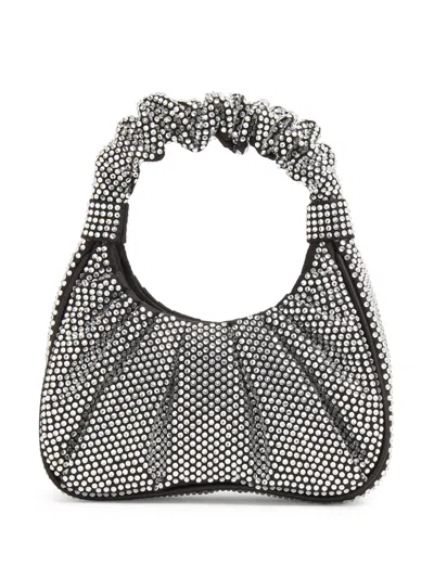 Jw Pei Gabbi Crystal-embellished Shoulder Bag In Black