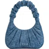 Jw Pei Gabbi Ruched Faux Leather Hobo In Blue