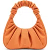 Jw Pei Gabbi Ruched Faux Leather Hobo In Orange