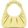 Jw Pei Gabbi Ruched Faux Leather Hobo In Yellow
