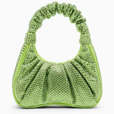 JW PEI JW PEI  GREEN GABBI HANDBAG WITH CRYSTALS