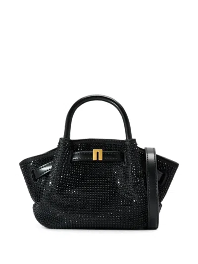 Jw Pei Hana Crystal-embellished Top Tote Bag In Black