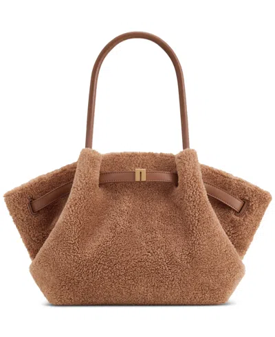 Jw Pei Hana Extra-large Top Handle Tote Handbag In Coffee Brown