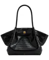 Jw Pei Hana Medium Suede Tote Bag In Black