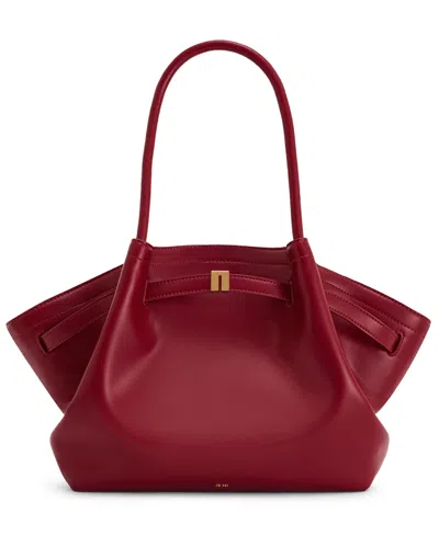 Jw Pei Hana Medium Suede Tote Bag In Burgundy