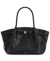 Jw Pei Hana Medium Weave Tote In Black